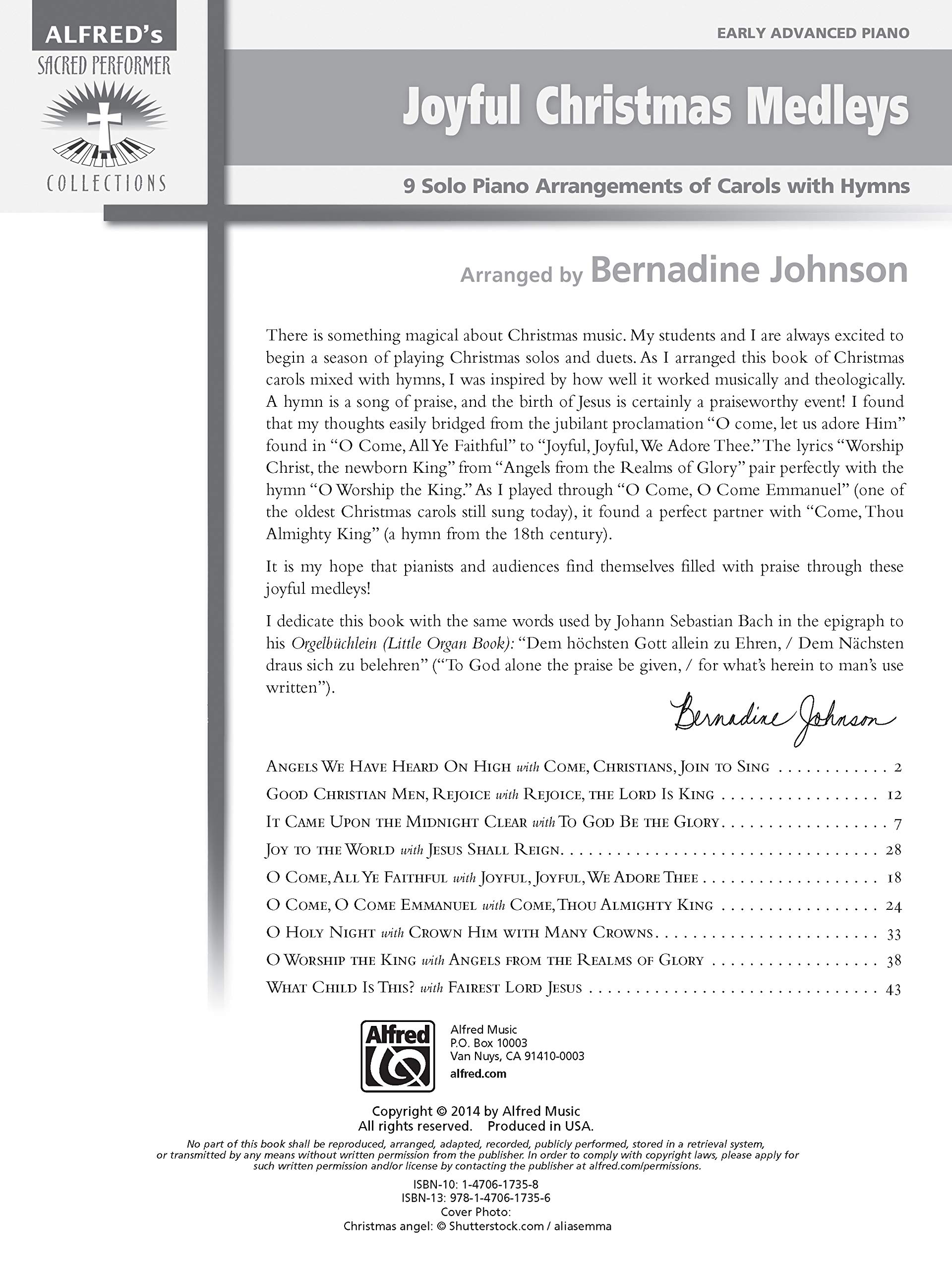 Joyful Christmas Medleys: 9 Solo Piano Arrangements of Carols & Hymns - Sacred Performer Collections | Perfect for Holiday Concerts, Church Services & Festive Home Performances