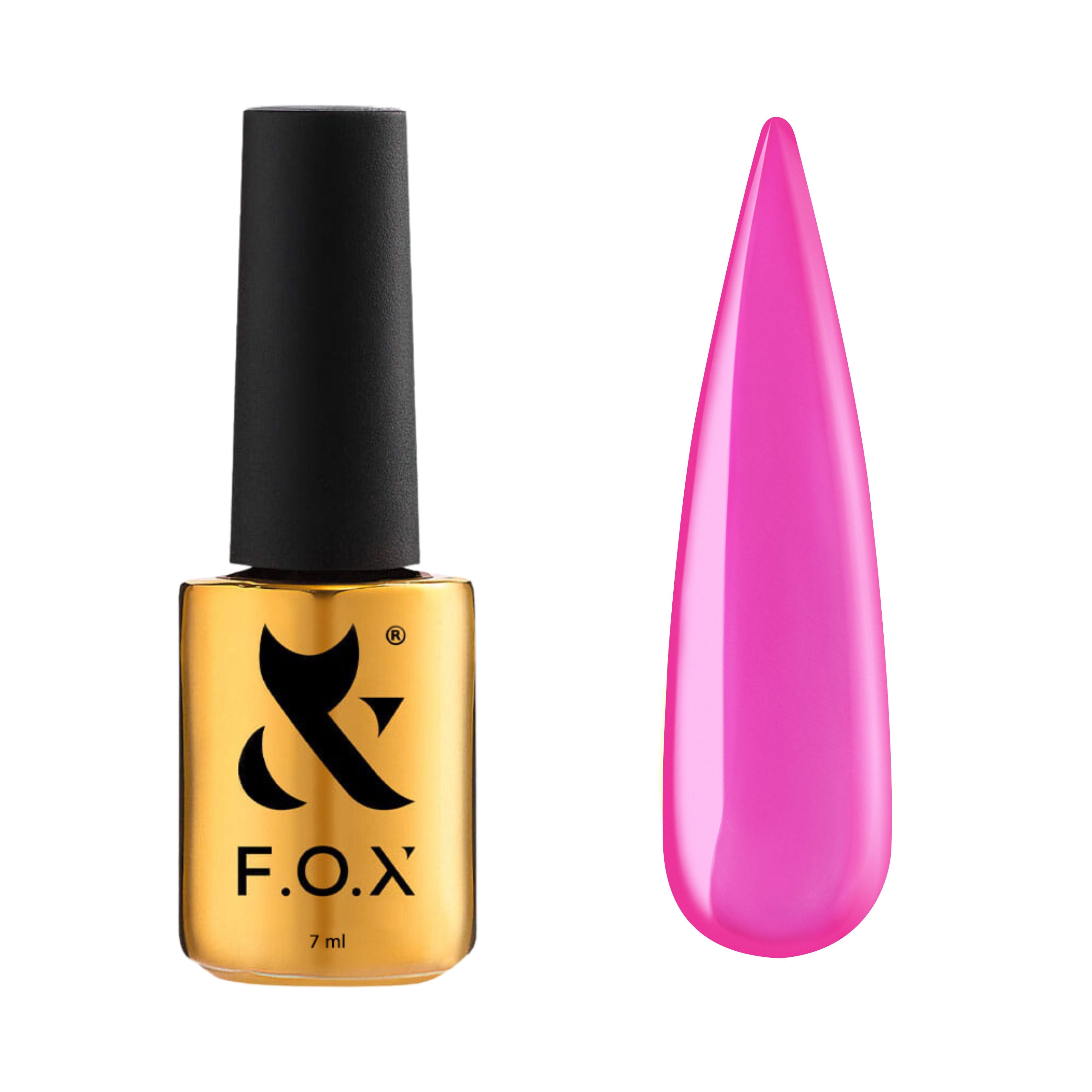 F.O.X Top Rainbow 006 Nail Polish - 7ml Long Lasting High Gloss Vegan Nail Lacquer - Perfect for Manicures, Pedicures & Nail Art Designs