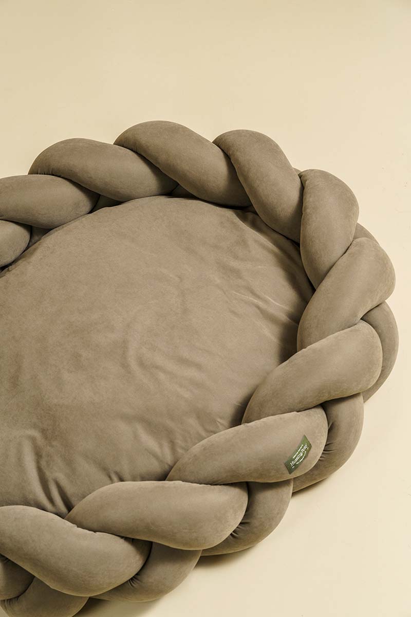 Premium Orthopedic Dog Bed - Pony Kolosony Khaki - Comfortable & Supportive Pet Bed for Small, Medium & Large Dogs - Perfect for Home, Crate & Travel Use