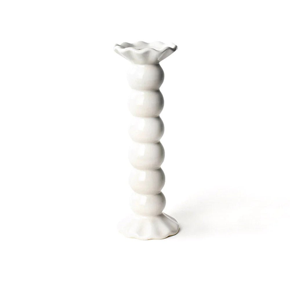 Coton Colors Signature Ruffle Knobbed Candle Holder - Elegant Home Decor for Dining Table, Wedding Centerpieces & Romantic Ambiance