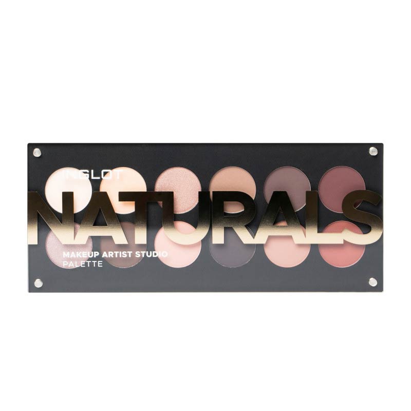 INGLOT Makeup Artist Studio Palette - Natural Eyeshadow Colors | Vegan & Cruelty-Free | Professional Makeup Kit for Daily & Special Occasion Looks