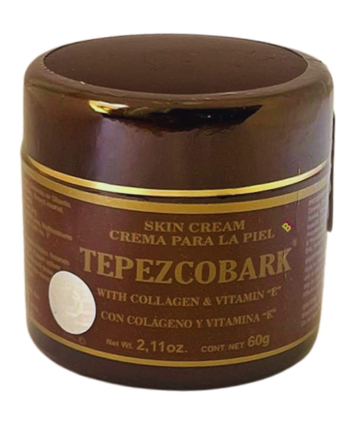 Tepezcohuite Cream with Collagen & Vitamin E - 2.11oz (60g) - 100% Natural Skin Care for Acne, Wrinkles & Scars - Perfect for Daily Moisturizing & Skin Repair