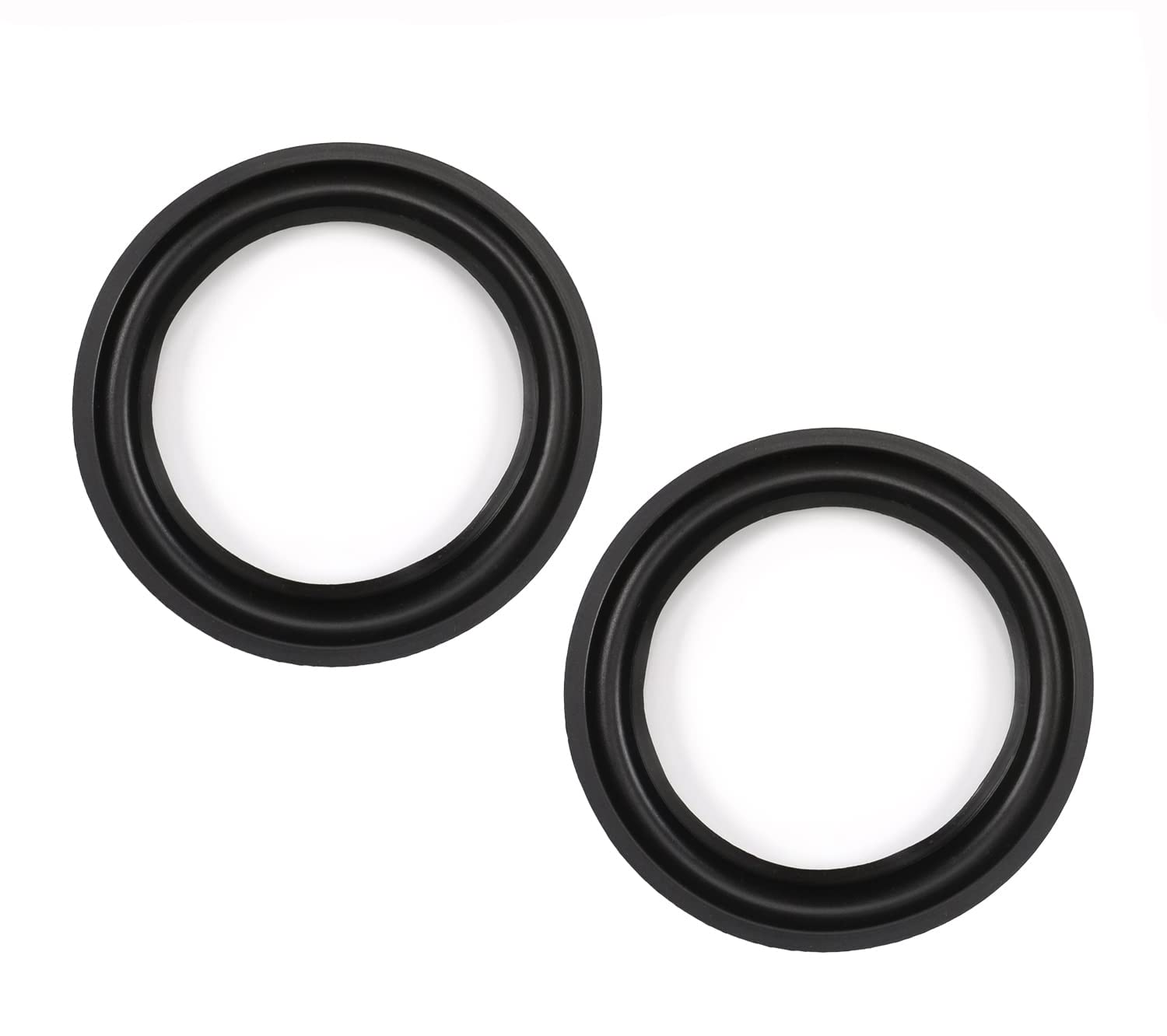Fielect 4.5inch/115mm Speaker Rubber Edge Surround Rings - 2pcs Replacement Parts for Speaker Repair, DIY Audio Projects | Perfect for Home Theater, Car Audio & Studio Monitor Speaker Repairs
