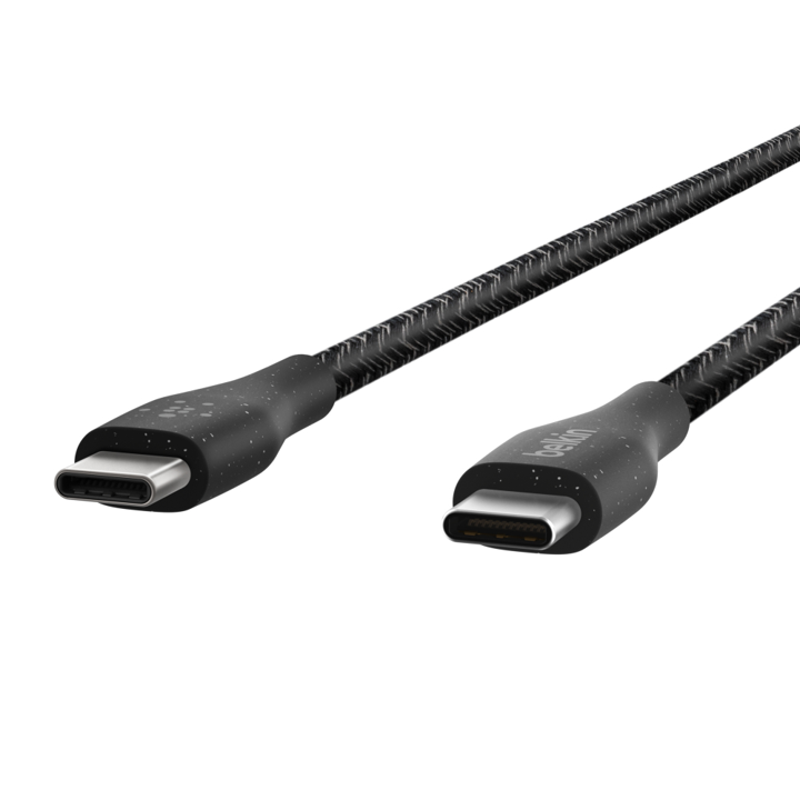 Belkin Duratek Plus USB C to USB C Cable 1.2M (4ft) - High Speed Charging & Data Sync - Black | Perfect for MacBook, Galaxy S23, iPad Pro & More