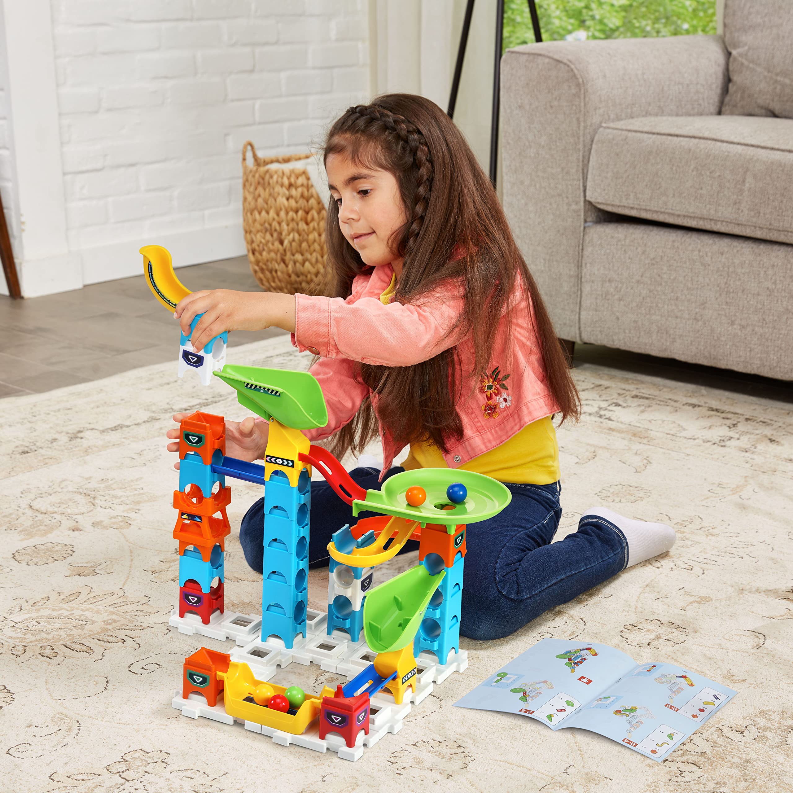 VTech Marble Rush Beginner Set S200 - Interactive Marble Run Toy for Kids Ages 4-8 | STEM Learning Game with 80+ Pieces | Perfect for Birthday Gifts & Indoor Playtime