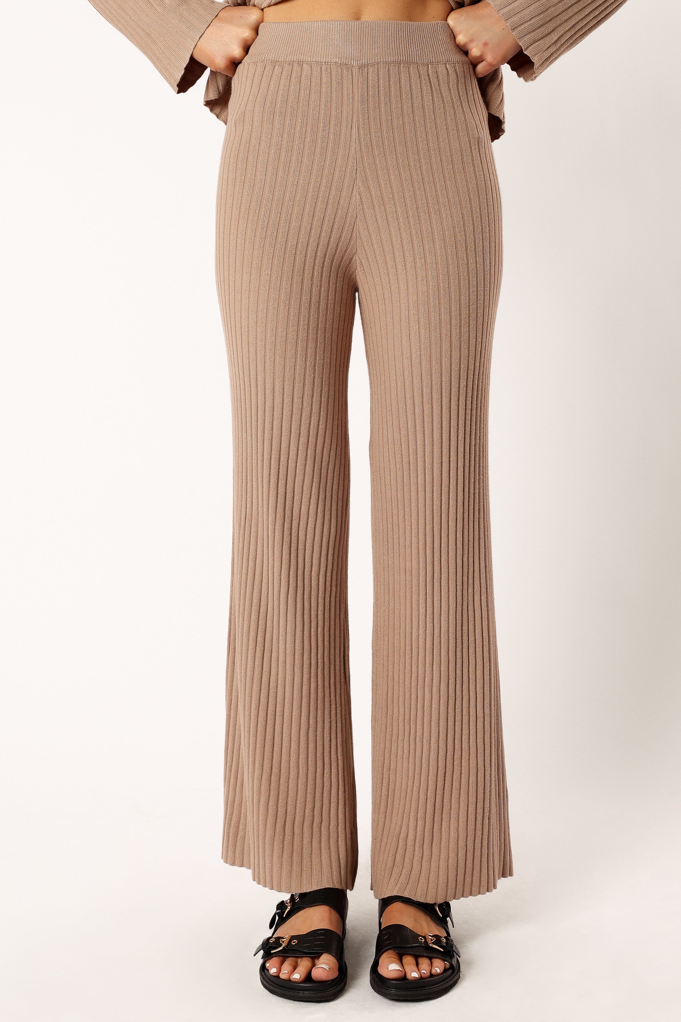 Aylia Ribbed Knit Sweater & Skirt Set in Mocha Brown | Cozy Winter Outfit for Women | Perfect for Casual Wear, Coffee Dates & Holiday Gatherings