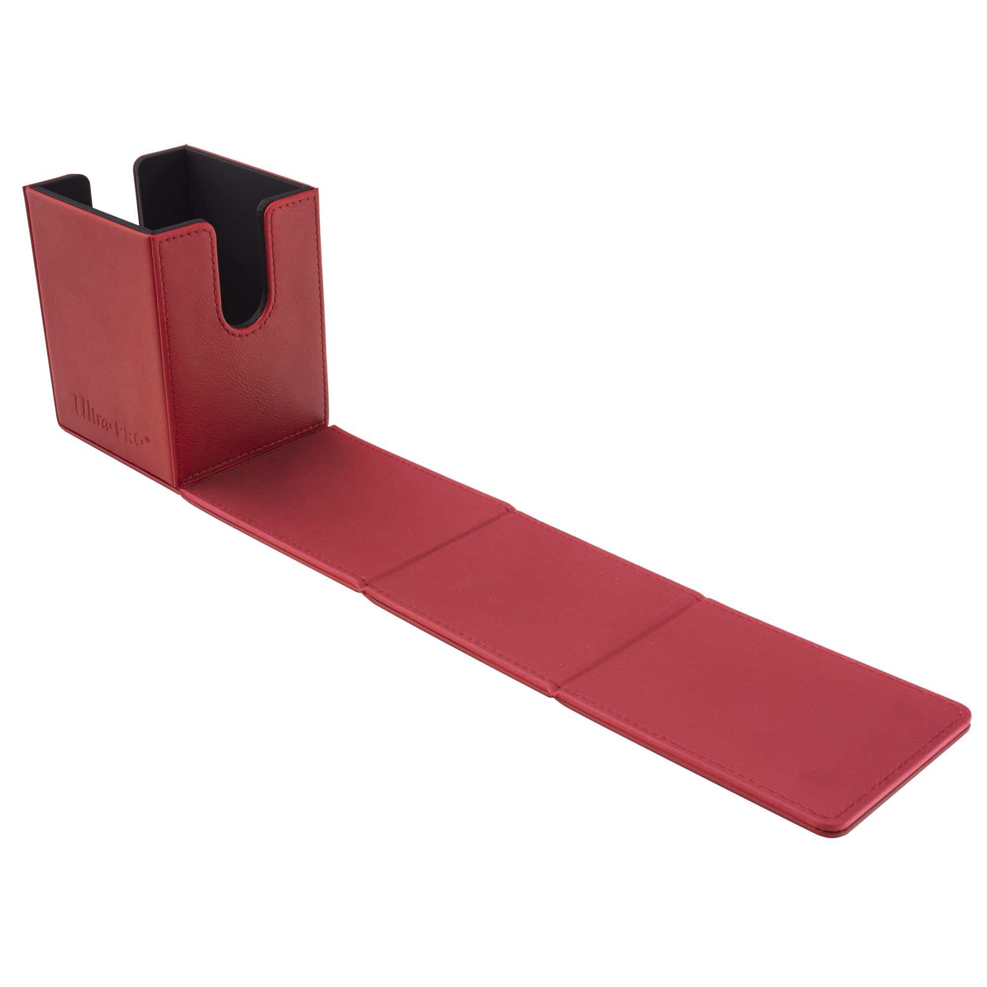 Vivid Alcove Flip Deck Box - Red | Waterproof & Durable Playing Card Storage | Perfect for Poker, Magic Tricks & Card Games at Home or Travel