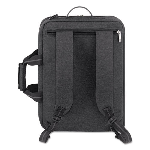 Urban Hybrid Briefcase for Laptop up to 15.6 Inch - 17 x 12 x 7 Inch Slim Business Bag in Charcoal | Perfect for Work, Travel & Commuting