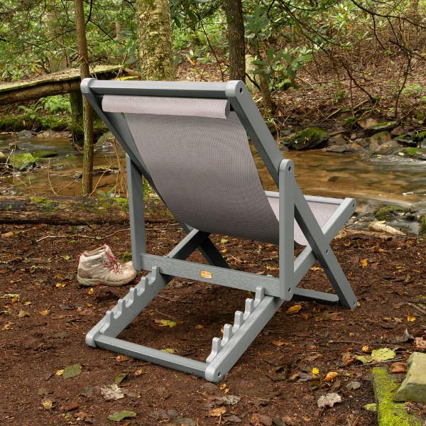 Arabella Folding Sling Chair - Portable Outdoor Camping Chair with Cup Holder - Lightweight & Durable for Beach, Picnic, Backyard, and Travel