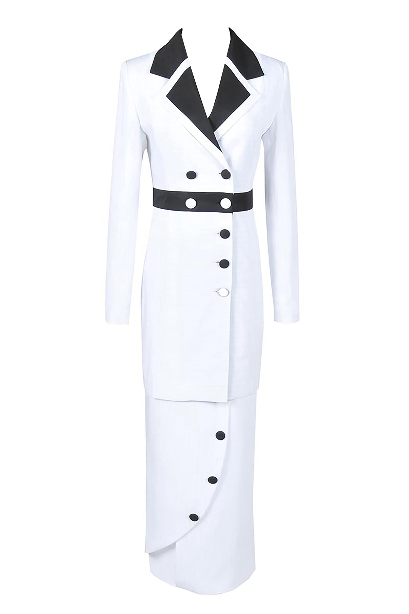 CASF Titanic Rose DeWitt Bukater White Suit Cosplay Costume - Perfect for Halloween, Themed Parties & Movie Reenactments