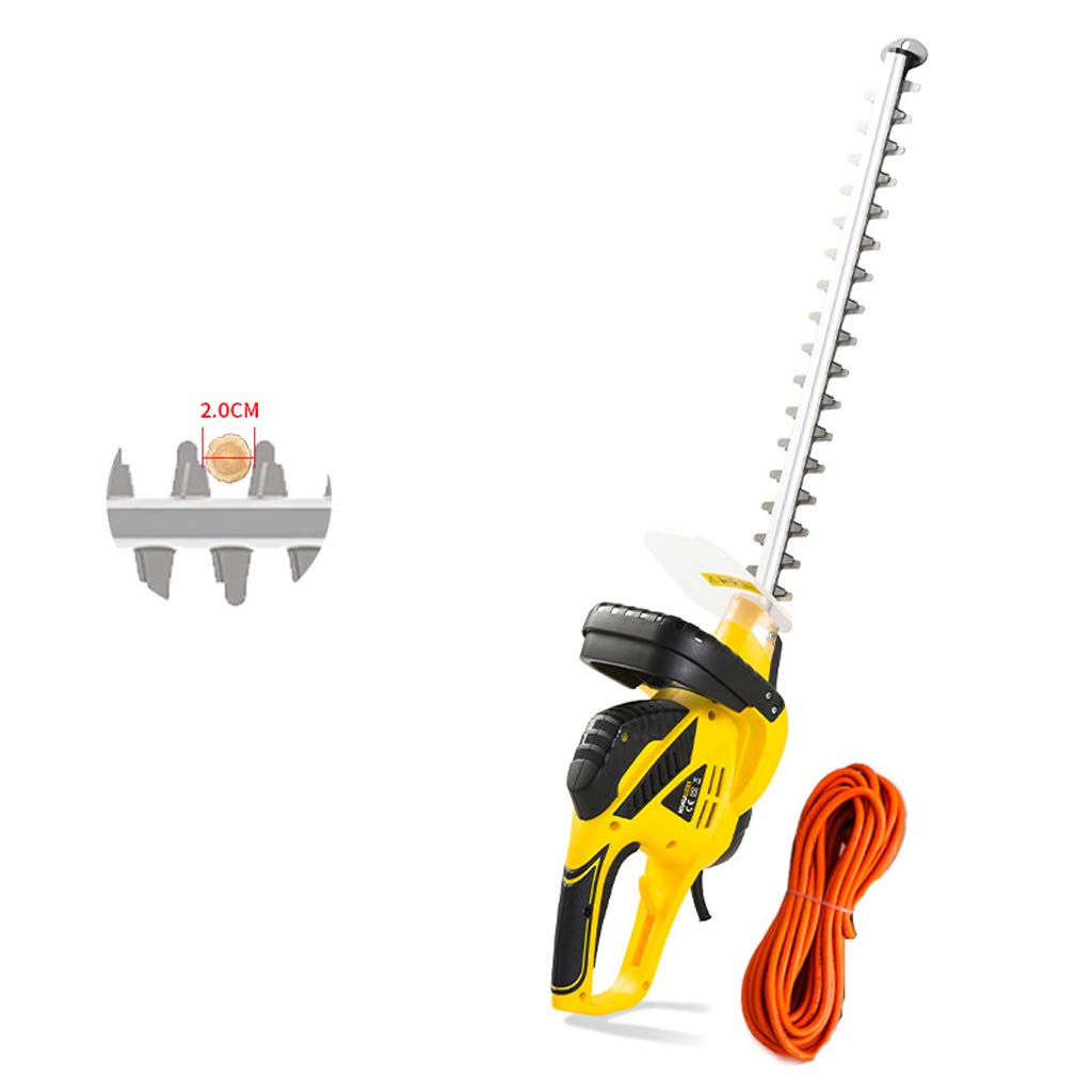 450mm Electric Hedge Trimmer with Blade Cover - 18mm Cutting Diameter, Cordless Garden Pruning Shears for Bushes & Shrubs | Perfect for Landscaping, Yard Maintenance & Hedge Shaping