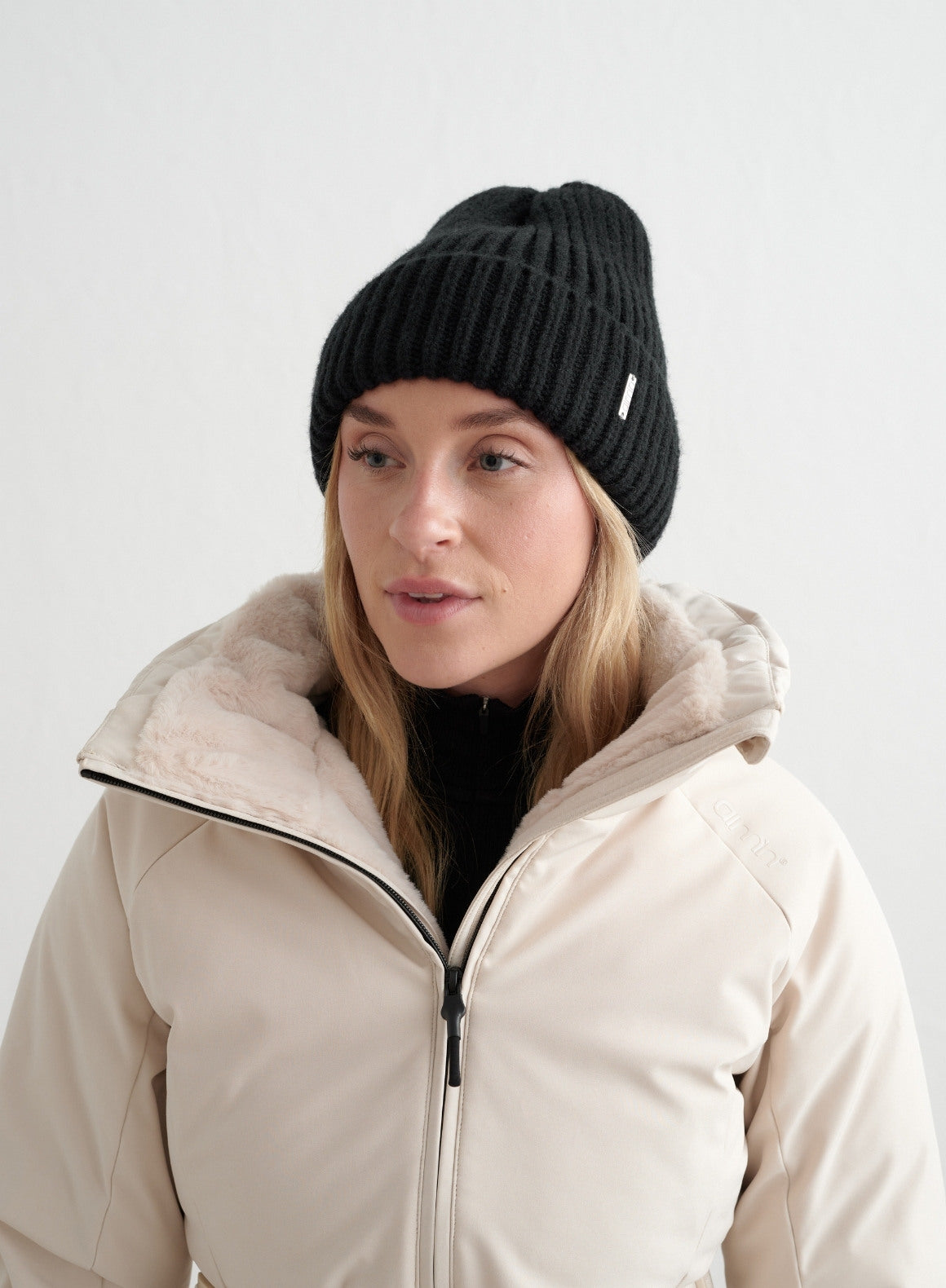 Black Chunky Beanie Hat for Men & Women - Warm Winter Knit Skull Cap - Perfect for Cold Weather, Outdoor Activities & Casual Style