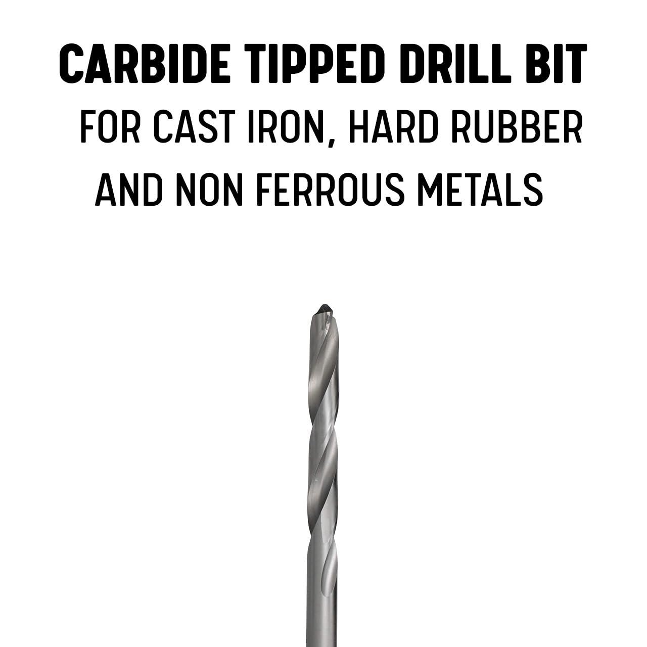 Drill America #1 Carbide Tipped Drill Bit - D/ACT Series | High-Speed Metal & Wood Drilling | Perfect for DIY Projects & Professional Use