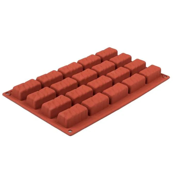20-Cavity Silicone Nougat Mold for Candy Making - Perfect for Homemade Treats, Chocolate, and Baking Decorations