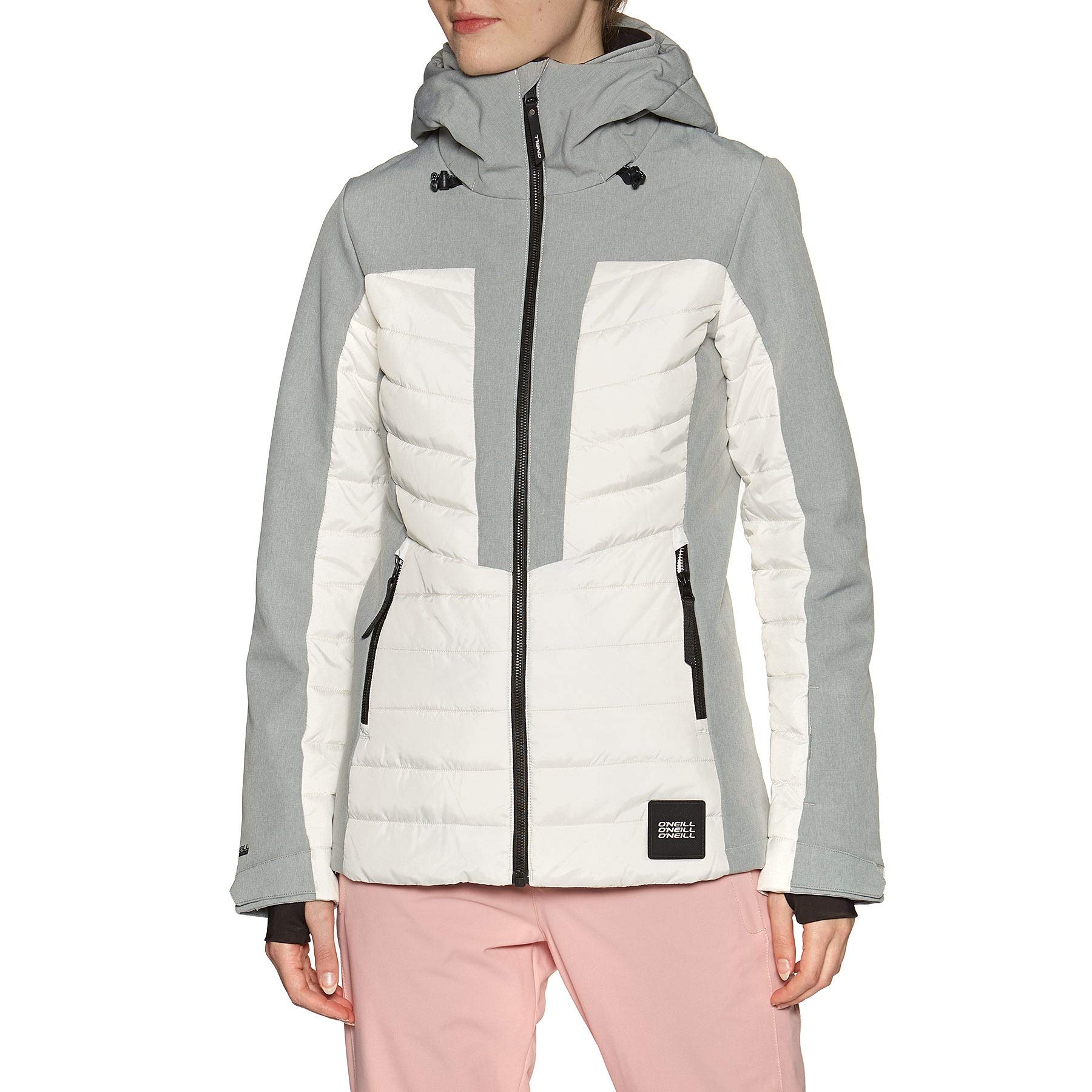 O'NEILL Baffle Igneous Insulated Snow Jacket for Men - Large Size, Powder White | Waterproof Winter Coat for Skiing, Snowboarding & Cold Weather Activities