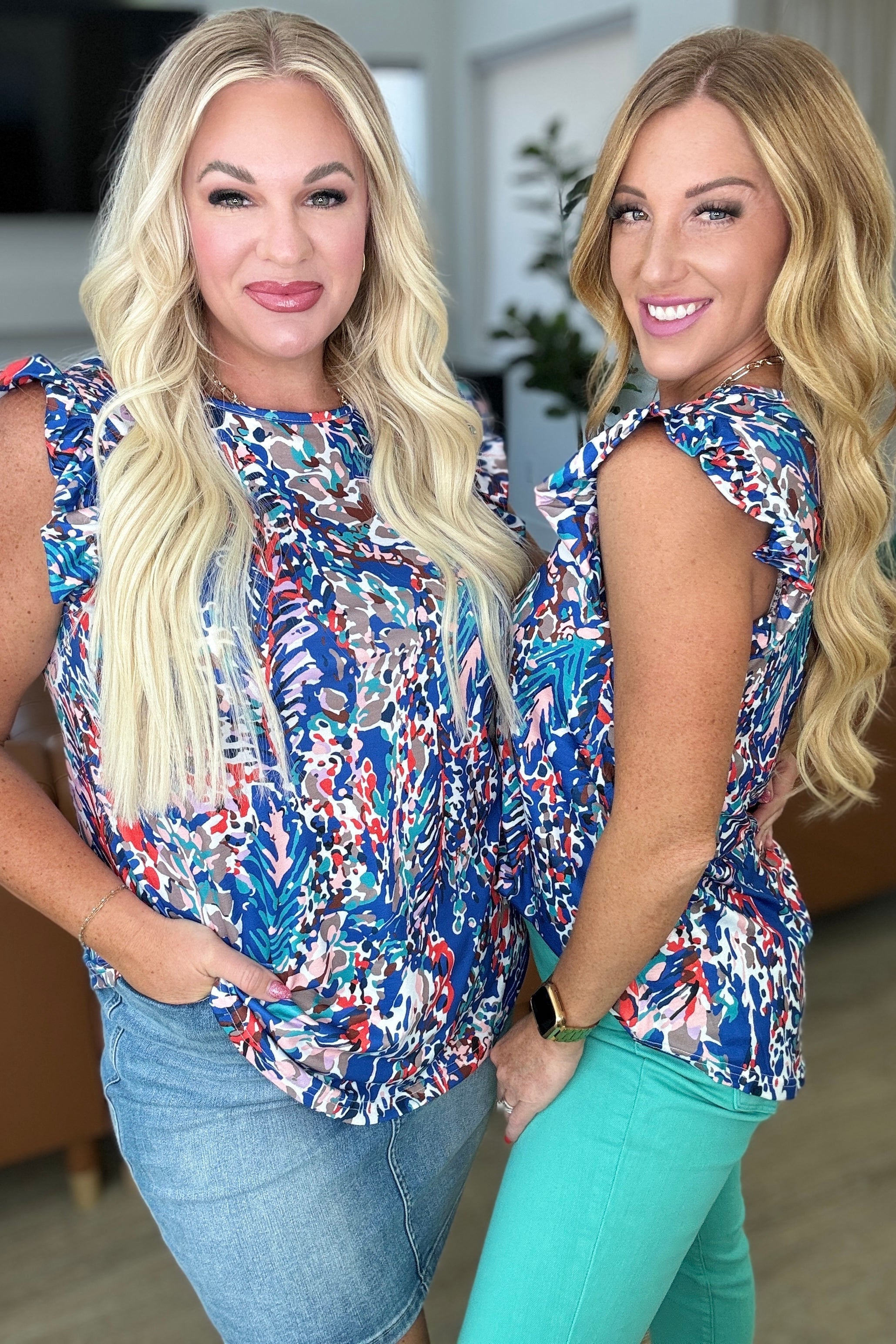 Flutter Sleeve Top for Women - Stylish & Comfortable Blouse for Casual Wear, Office & Date Nights | Trendy Loose Fit Shirt with Elegant Flutter Sleeves