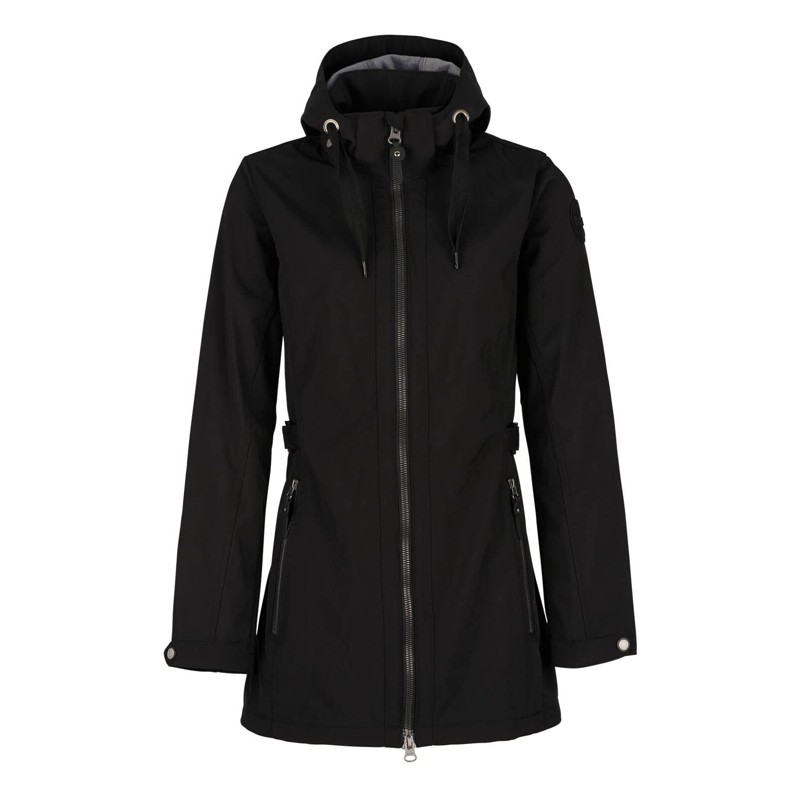 HORZE Freya Women's Long Softshell Jacket - Waterproof Windproof Outdoor Winter Coat for Horse Riding, Hiking & Casual Wear