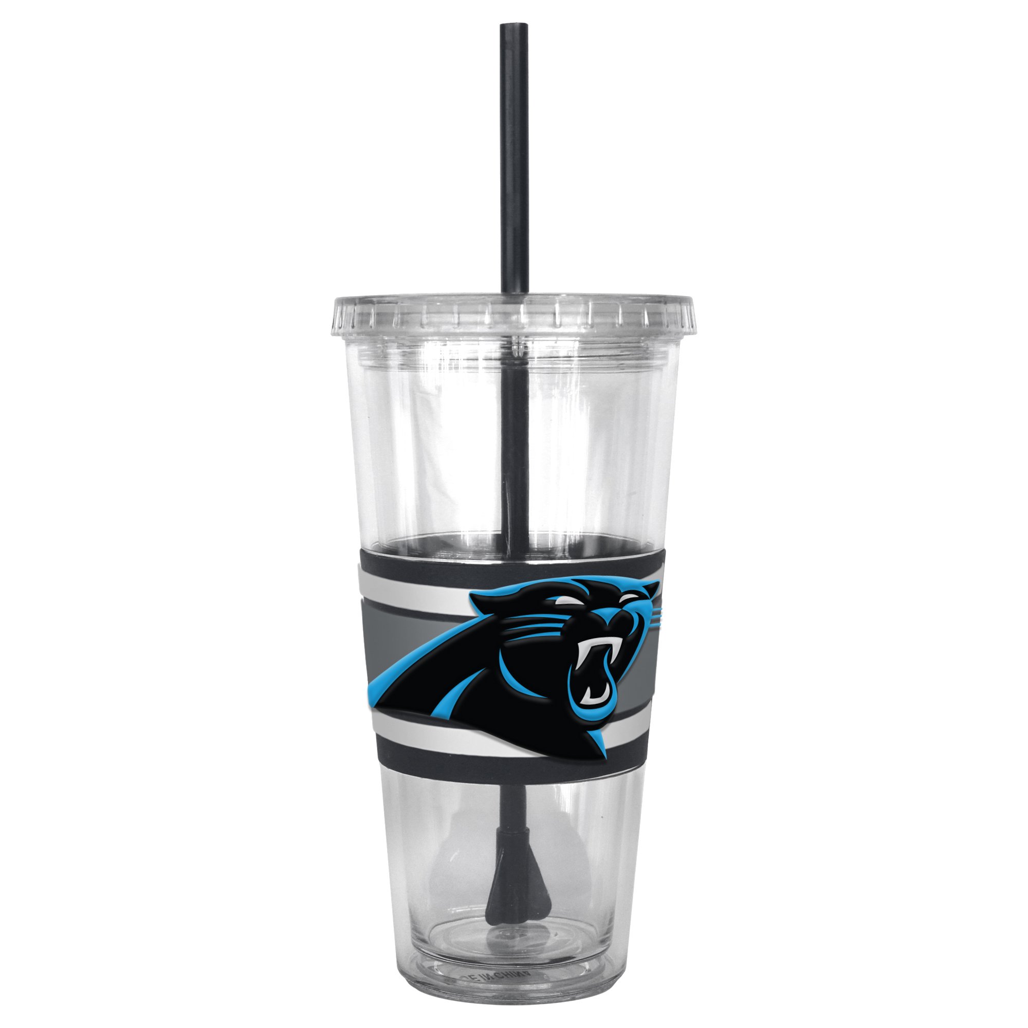 NFL Hype Straw Tumbler 22oz - Insulated Stainless Steel Water Bottle with Lid & Straw - Perfect for Football Games, Tailgating & Sports Fans