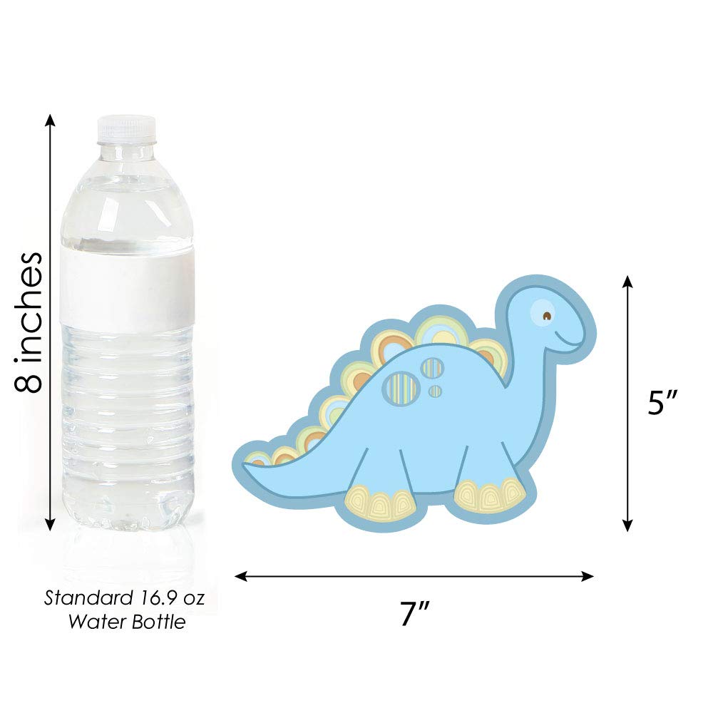 Big Dot of Happiness Baby Boy Dinosaur Decorations - 20-Piece DIY Baby Shower & Birthday Party Essentials - Perfect for Nursery Room Decor and Themed Celebrations
