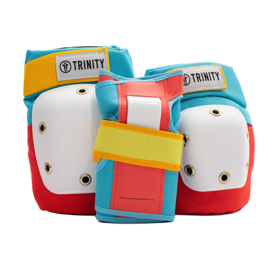 Trinity Protective Pad Pack - 3-in-1 Cushioning Set for Sports, Yoga & Fitness - Knee, Elbow & Wrist Support for Workouts, Gym & Outdoor Activities