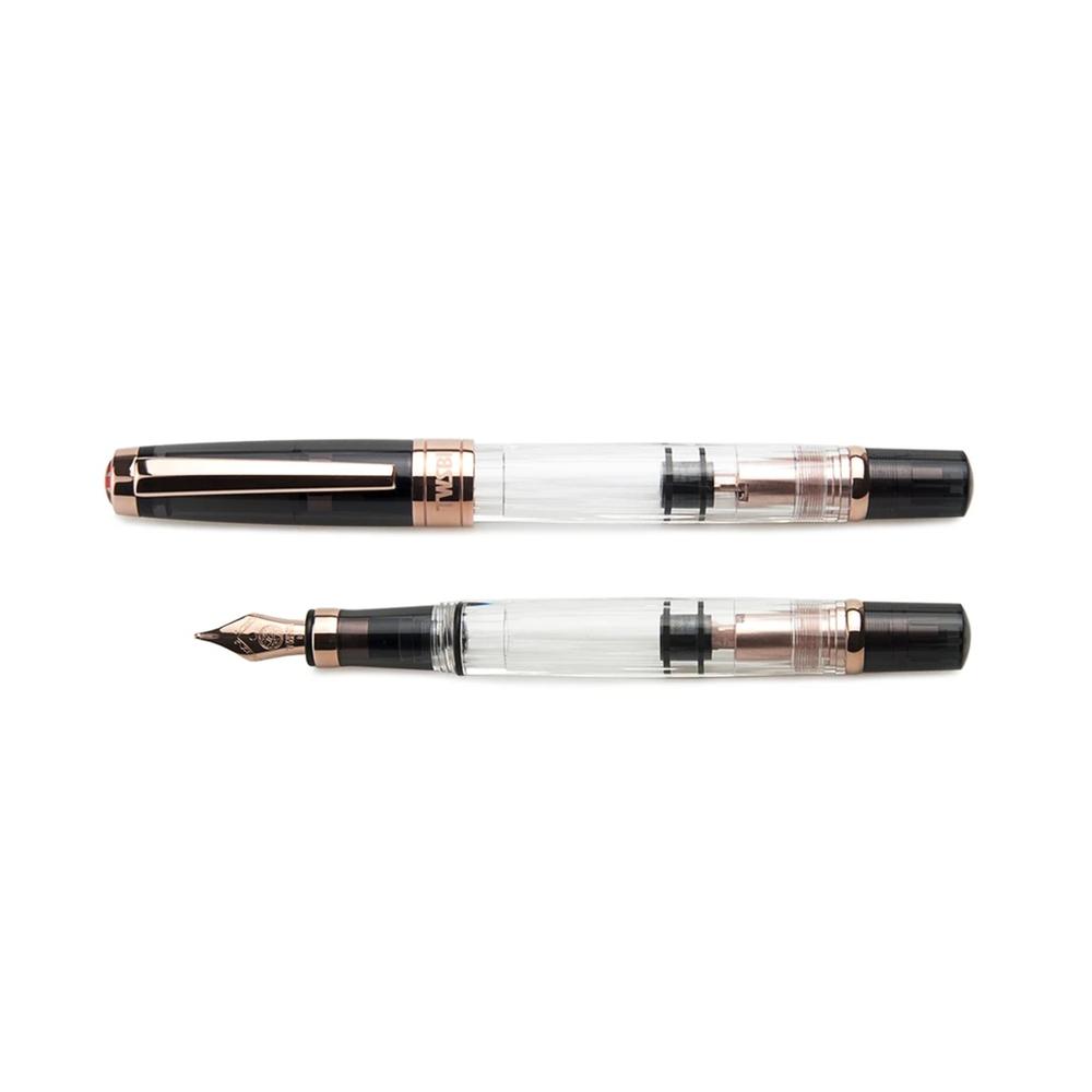 TWSBI Diamond 580 Fountain Pen - Smoke Rose Gold II | Premium Writing Instrument for Calligraphy, Journaling & Office Use
