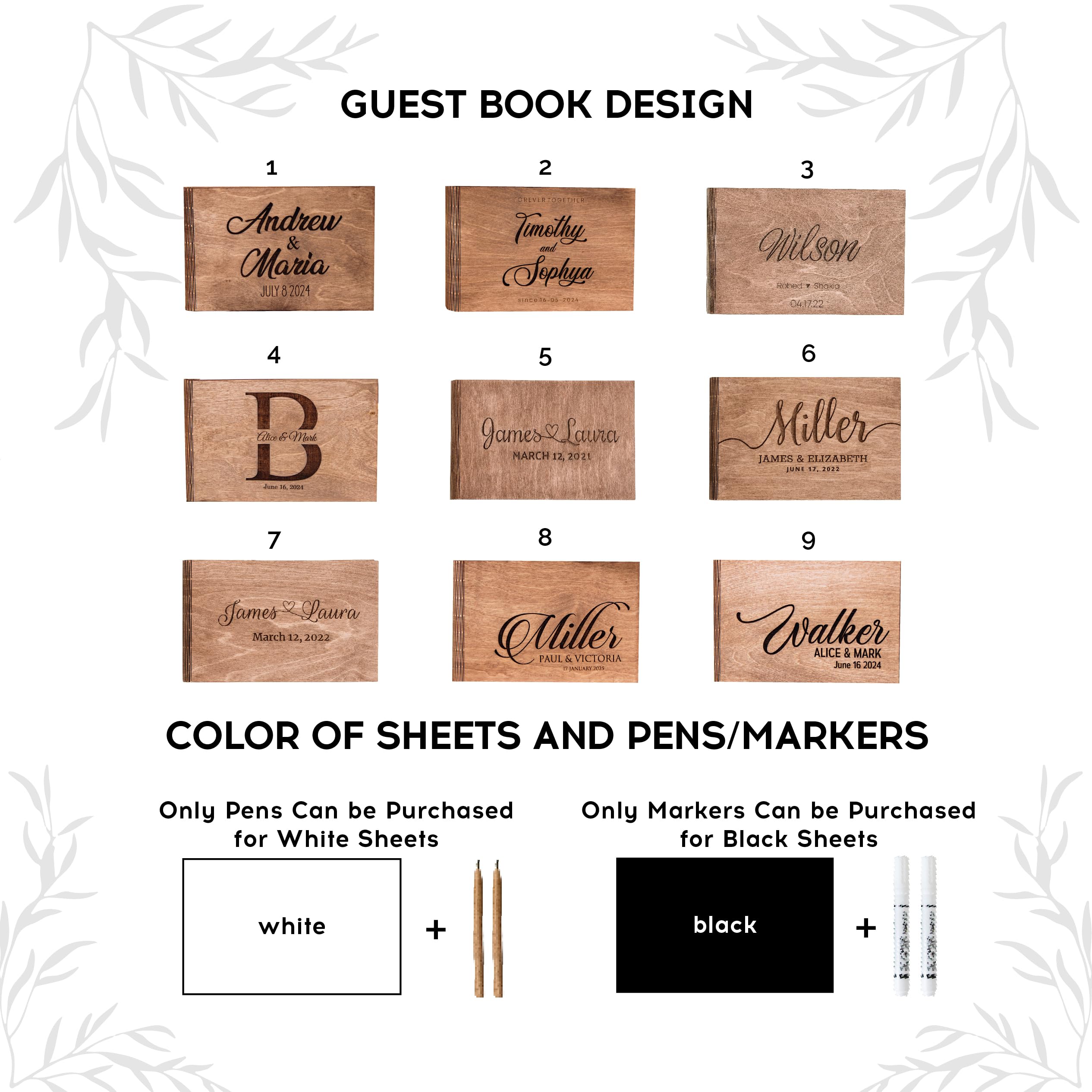Personalized Wedding Guest Book Alternative - Heart Frame & Circle Box for Wedding & Graduation - Elegant Reception Decor for Indoor & Outdoor Celebrations