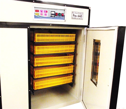 Rite Farm Pro 440 Cabinet Egg Incubator & Hatcher - Automatic Temperature Control for Chicken, Duck, Quail Eggs - Perfect for Poultry Farmers & Backyard Chicken Coops