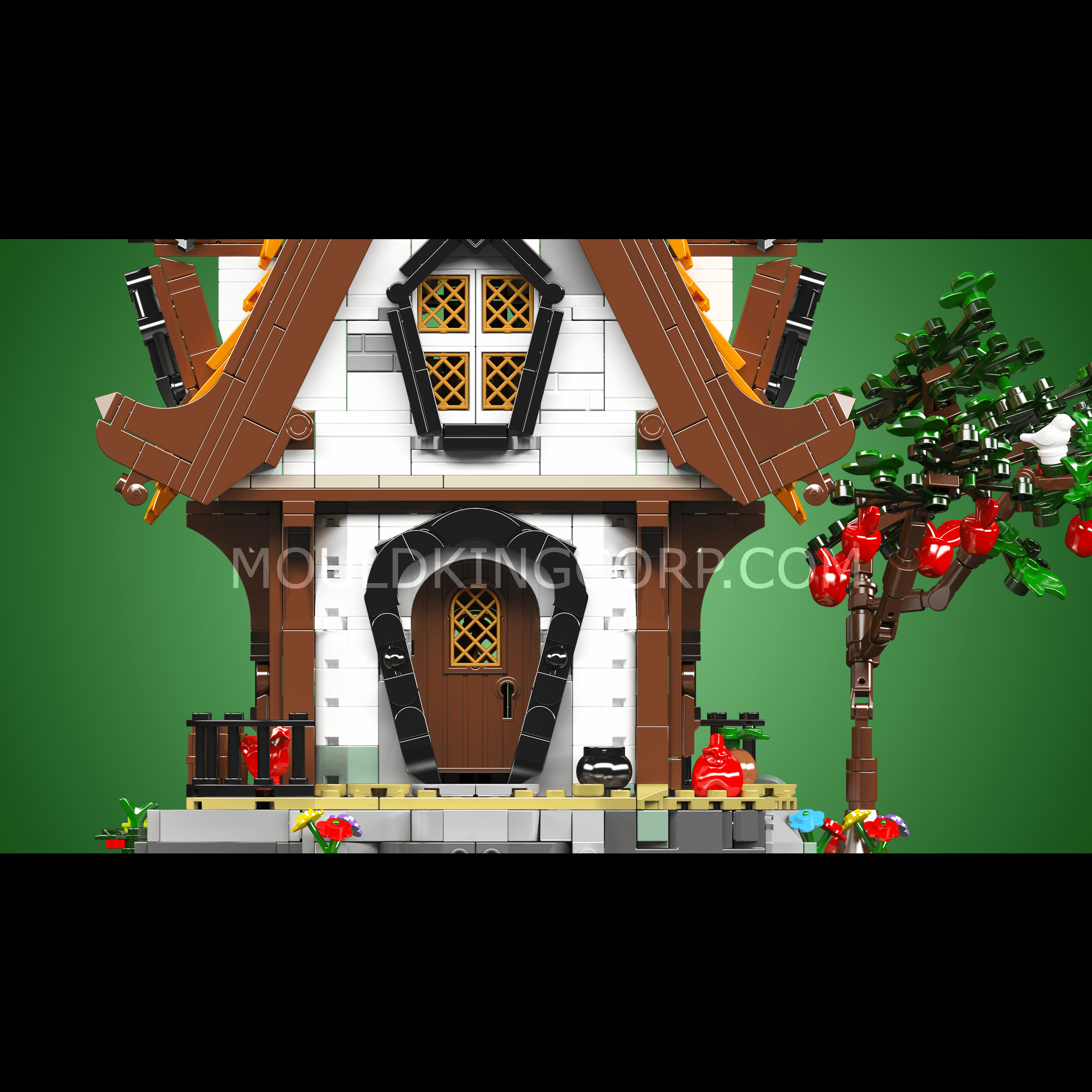 Mould King 16054 Medieval World Log Cabin Building Set - 2,192 Pieces Castle Model Kit for Adults & Kids | Perfect for Home Decoration, Collectors & Creative Play