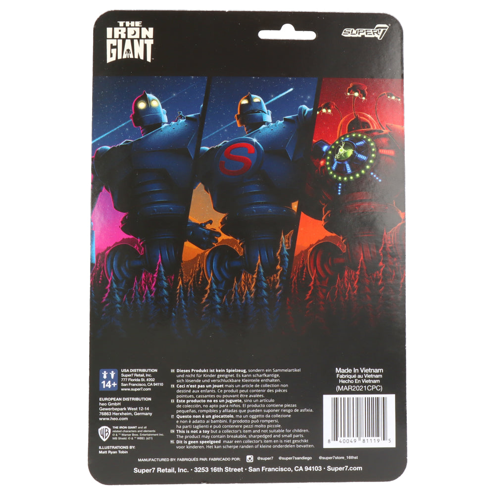 The Iron Giant ReAction Figure - Attack Giant Collectible Toy for Fans & Movie Enthusiasts - Perfect for Display, Gifts & Pop Culture Collections
