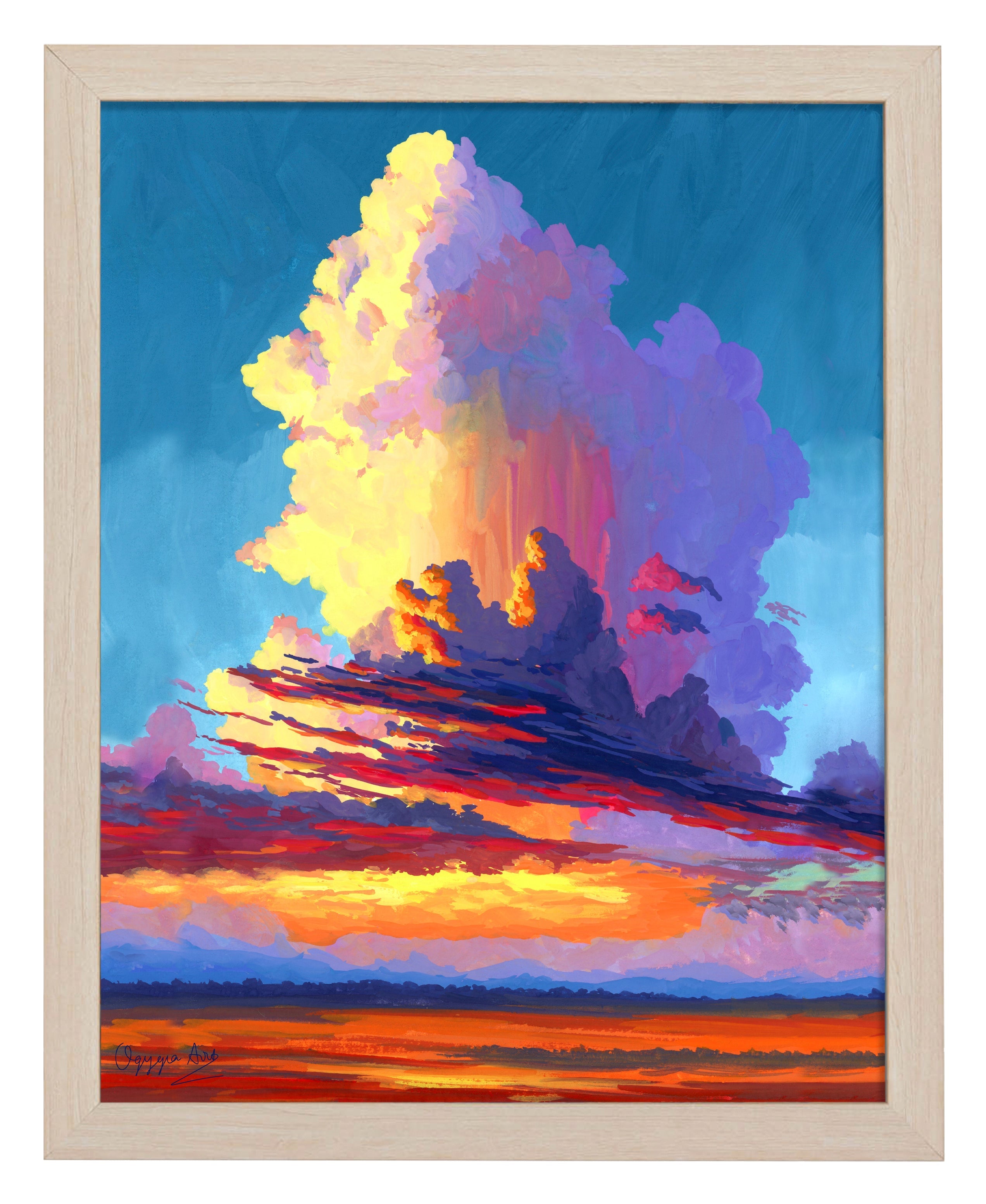 Dramatic Cloud Art Prints - Stunning Sky Canvas Wall Decor for Living Room, Bedroom & Office | Nature Landscape Photography Prints