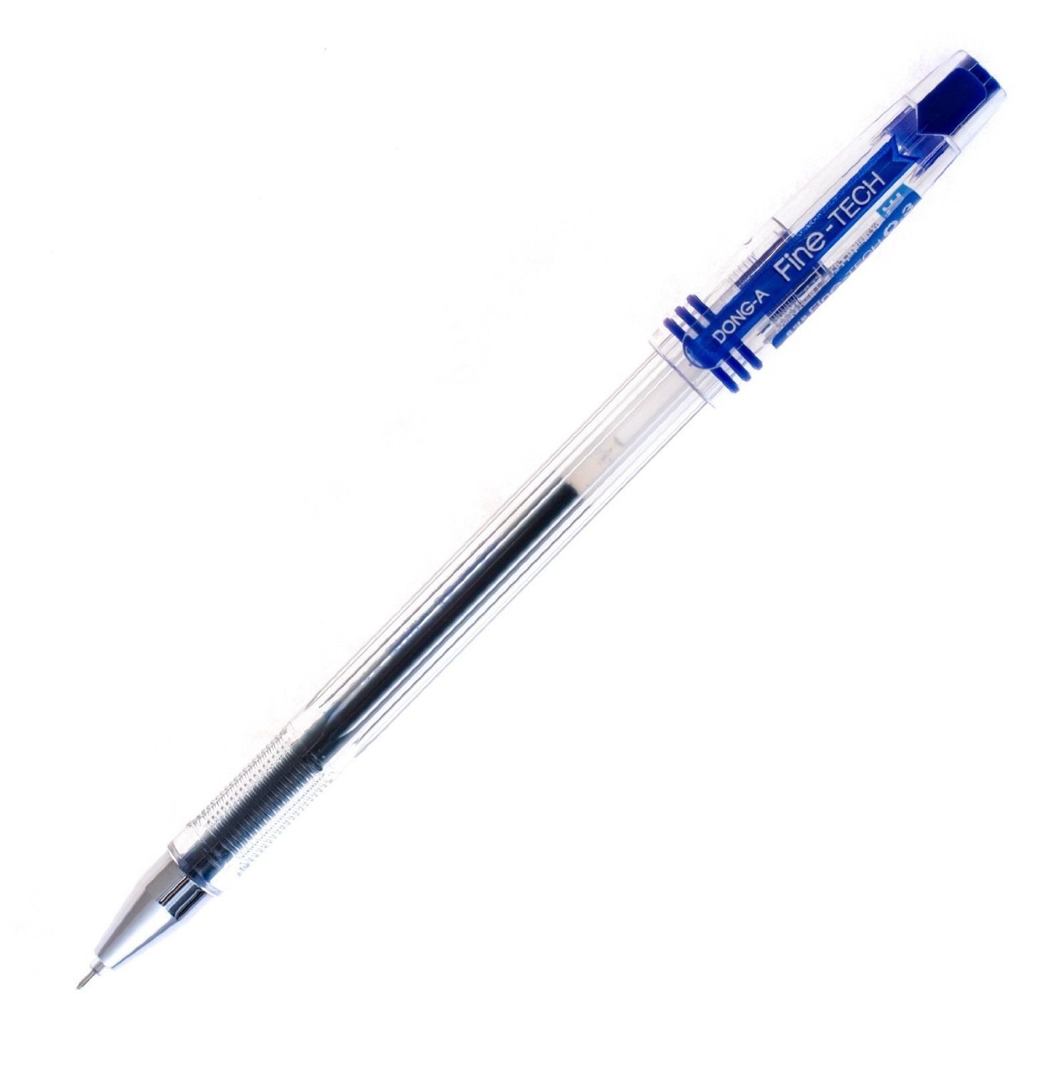 DONG-A Fine-Tech 0.3mm Blue Gel Ink Rollerball Pens - 12 Pack Set for Office, School & Note Taking - Smooth Writing Ultra Fine Point Pens for Journaling, Sketching & Everyday Use