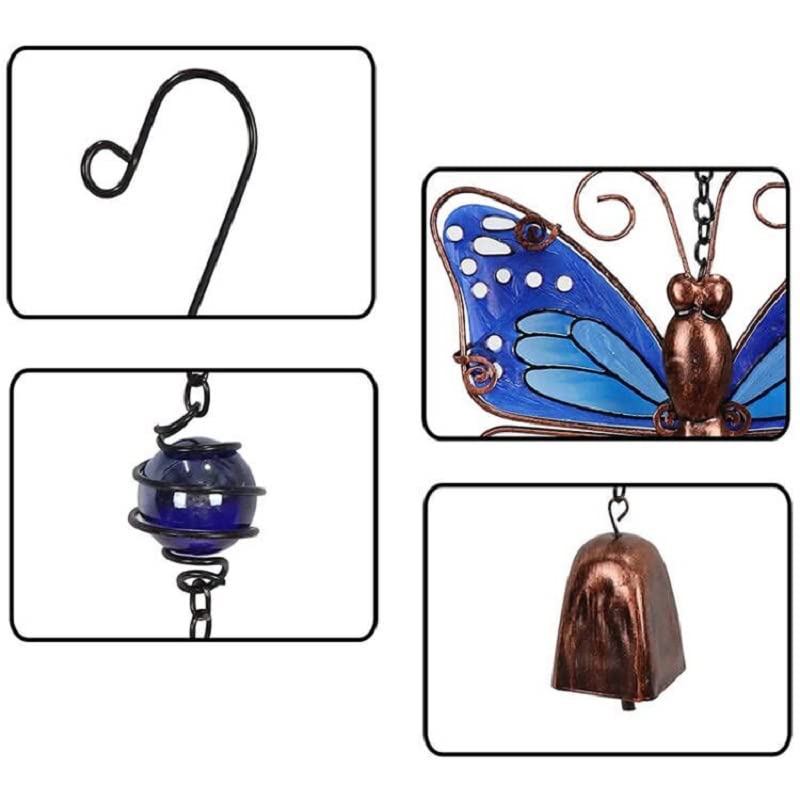 4pcs WeBert Wind Hanging Decorations - Outdoor Wind Chime Bells for Garden, Yard & Home Decor | Perfect for Patio, Balcony and Backyard Wind Ornaments