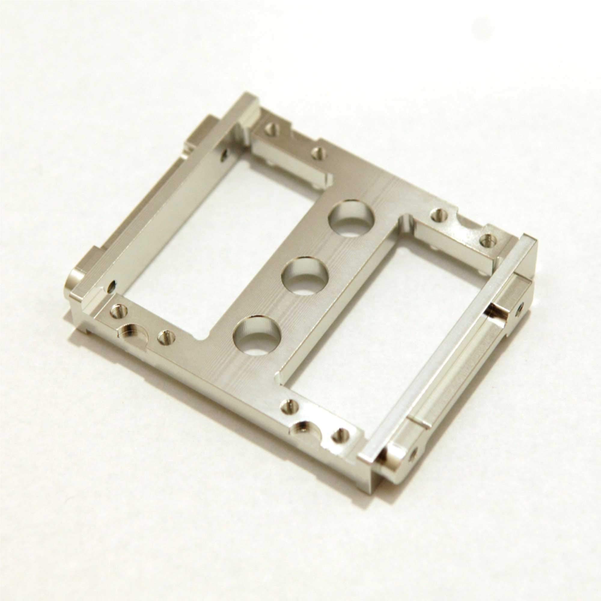 STRC CNC Machined Aluminum Front Servo Mount Tray for RC Cars - Silver (STR42004S) | Compatible with Enduro & Off-Road Vehicles | Durable Upgrade Part for Crawlers & Trail Trucks