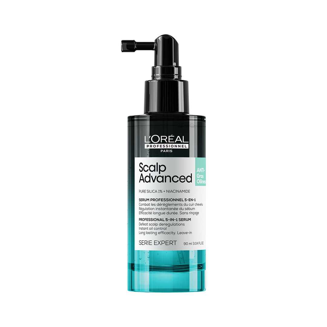 L'Oréal Professionnel Scalp Advanced Anti-Oily Spray 90ml - Oil Control Treatment for Oily Hair & Scalp - Perfect for Daily Use at Home or Salon