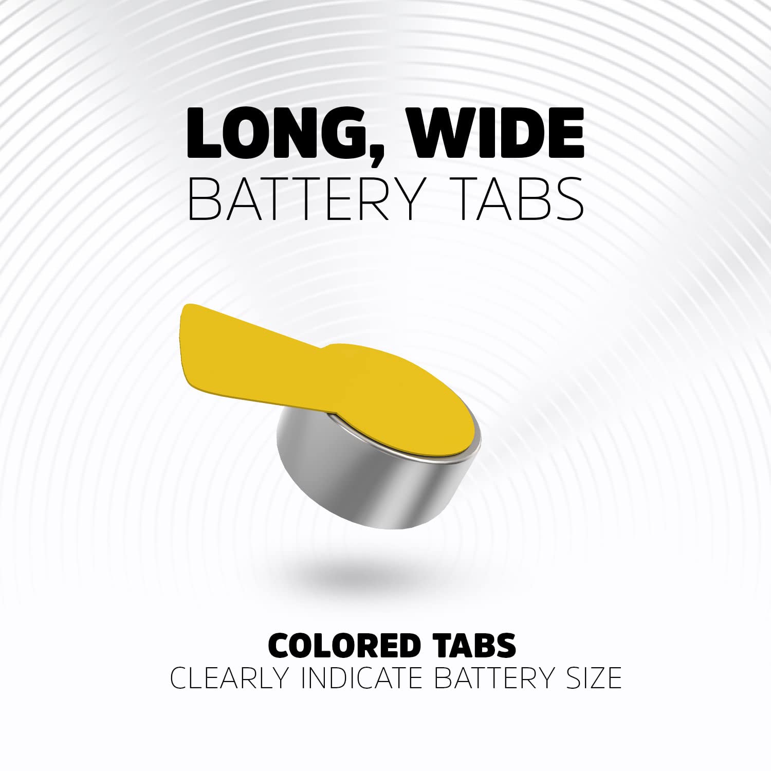 Energizer Size 10 Hearing Aid Batteries with Yellow Tab - 8 Pack | Long-Lasting Power for Hearing Devices | Perfect for Travel, Daily Use & Emergency Backup