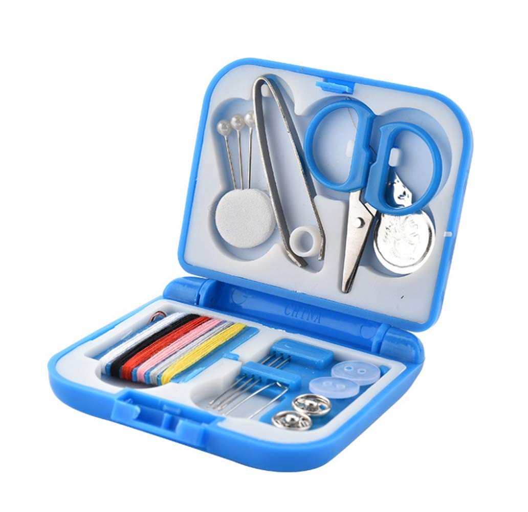 3 Packs Portable Travel Sewing Kit with Mini Scissors, Needles, Thread & Buttons - Compact Folding Storage Case for DIY Repairs, Emergency Fixes & On-the-Go Crafting - Perfect for Travel, Camping & Home Use