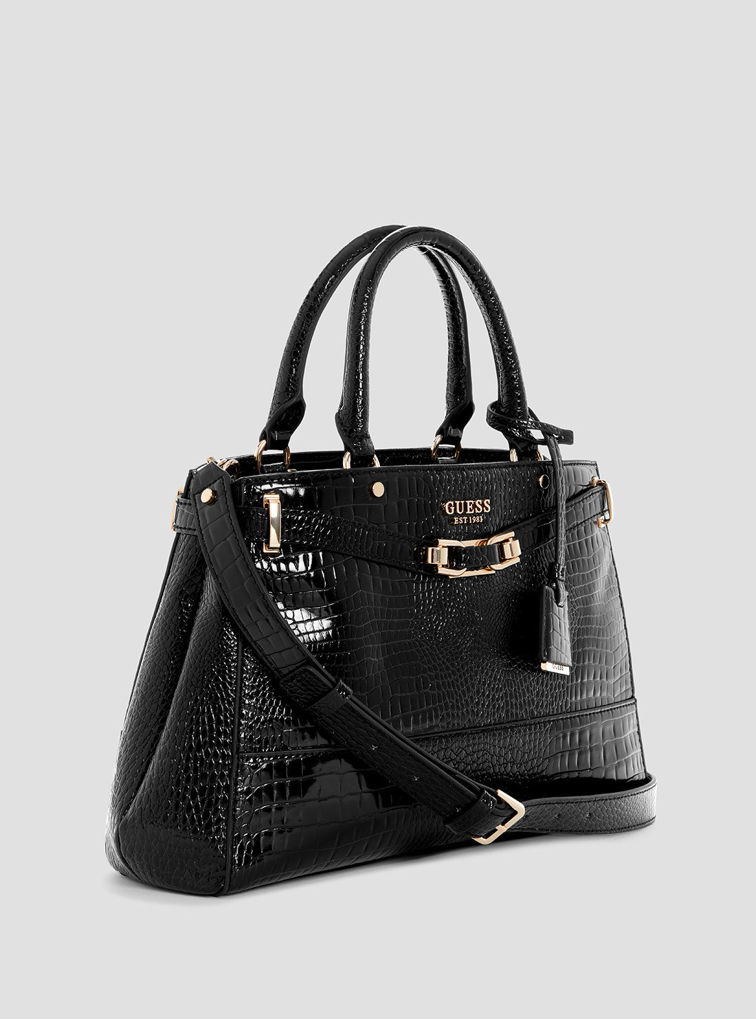 Luxury Black Silvye Satchel Handbag for Women - Elegant Crossbody Purse for Work, Travel & Everyday Use