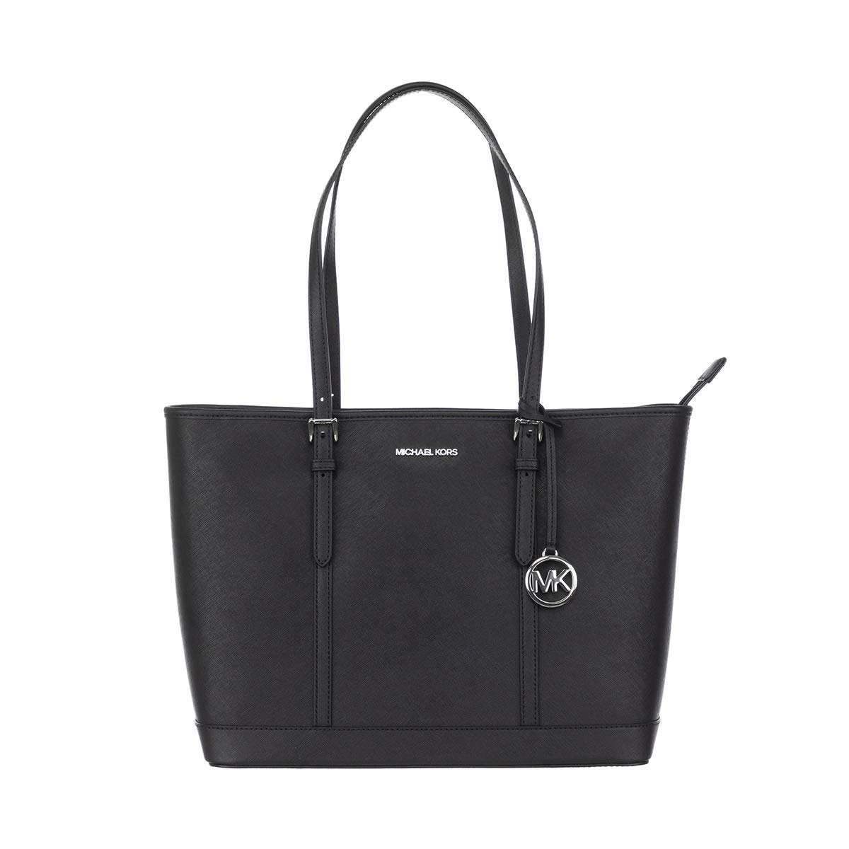 Michael Kors Jet Set Travel Large Logo Tote Bag 35T0STVL9L in Black - Stylish Women's Designer Handbag for Work, Travel & Everyday Use