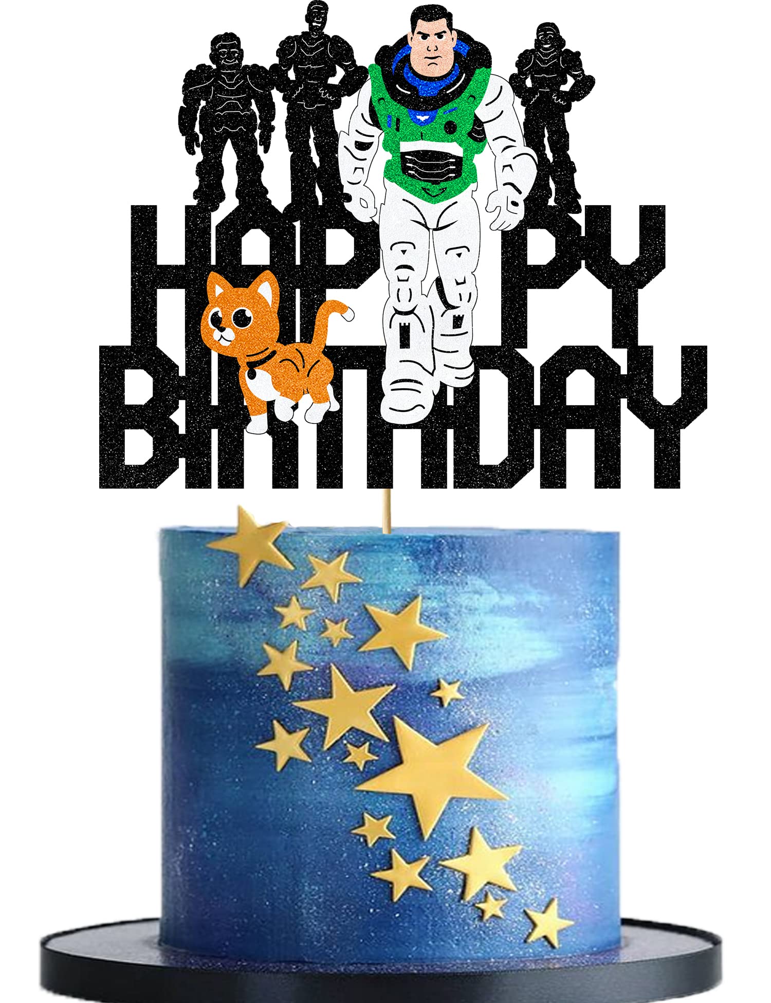 Light Year Cake Topper - Cartoon Birthday Party Decorations for Girls & Boys | Disney Inspired Cake Topper Toy for Birthday Cakes, Cupcakes & Desserts | Perfect for Kids Birthday Parties, Baby Showers & Themed Celebrations