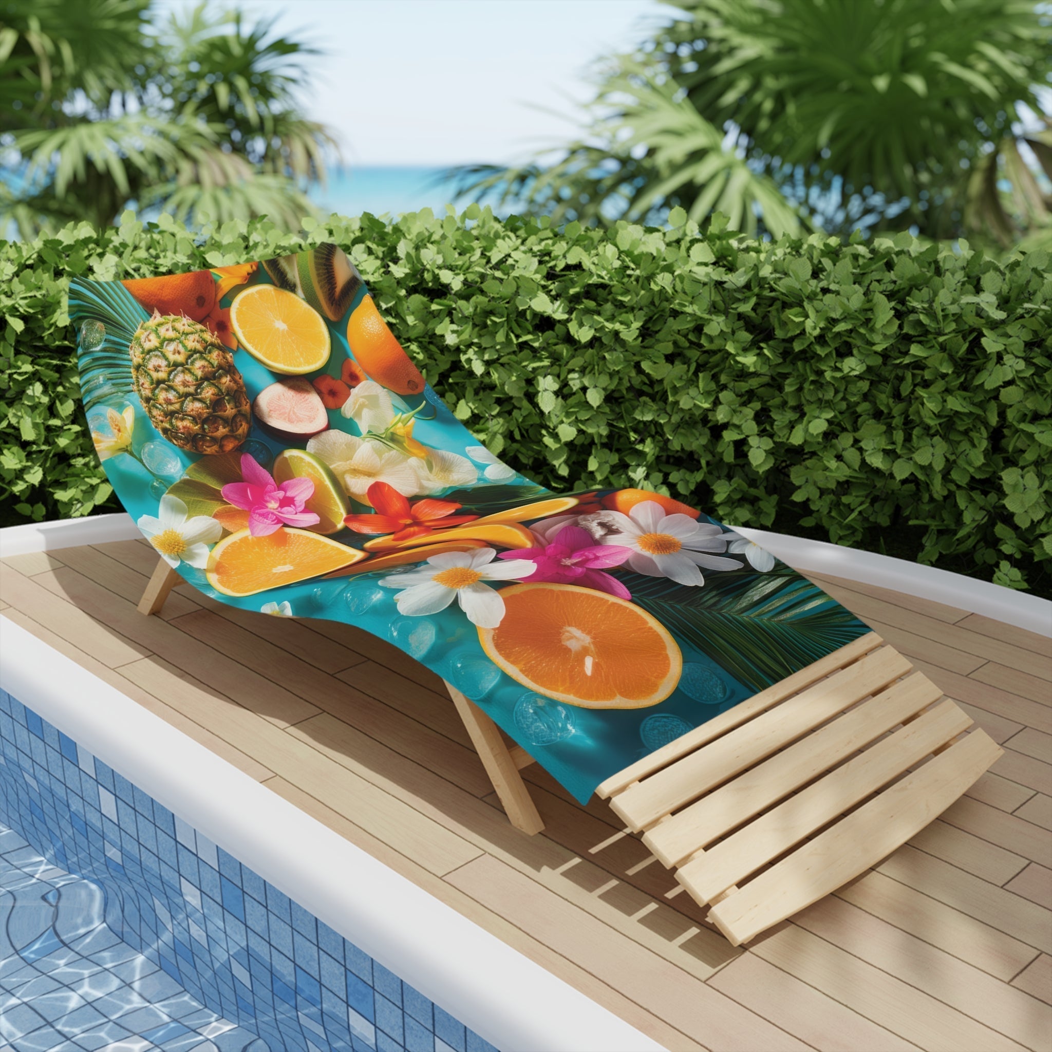 Premium Fruits Beach Towel - Large Soft Absorbent Quick-Dry Towel for Pool, Beach, Yoga & Travel - Fun Tropical Fruit Design