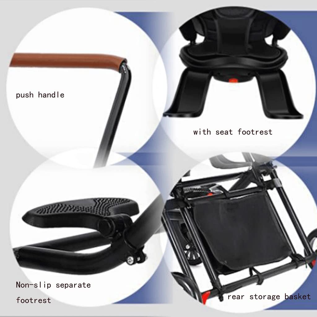 Lightweight Double Stroller for Twins - Compact Foldable Travel Stroller with 5-Point Safety Harness | Perfect for Travel, Shopping & Outdoor Walks