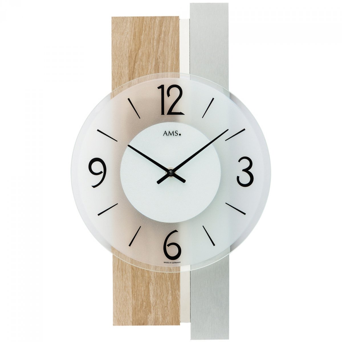 Modern Silent Wall Clock with Quartz Movement - Battery Operated, Large Easy-to-Read Numbers - Perfect for Living Room, Bedroom, Office & Kitchen Decor