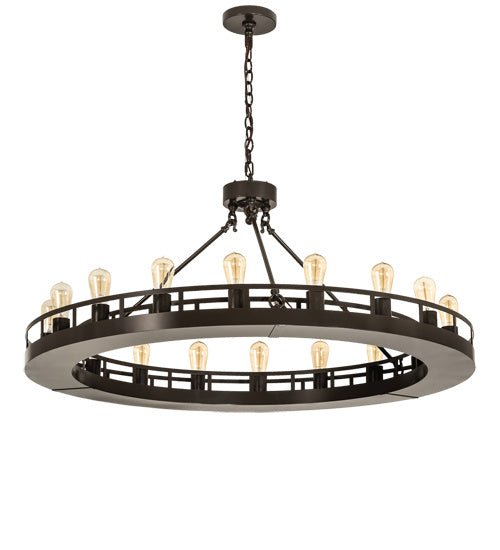 18-Light Modern Chandelier Pendant Lighting Fixture for Dining Room, Kitchen Island & Living Room - Dimmable LED Ceiling Light with Crystal Accents