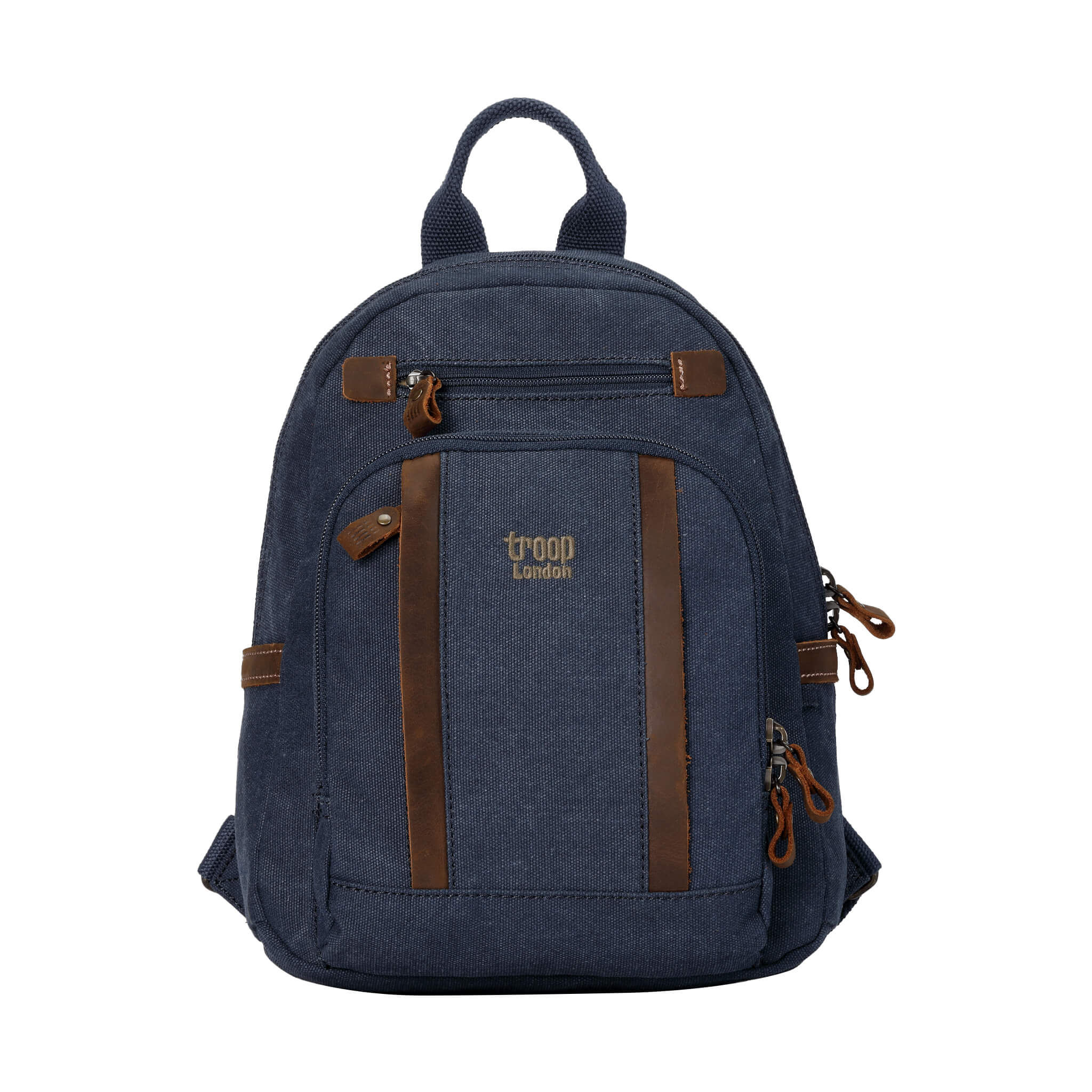 TRP0255 Troop London Classic Canvas Backpack Small - Durable School & Travel Backpack for Men & Women - Perfect for College, Commuting & Outdoor Adventures