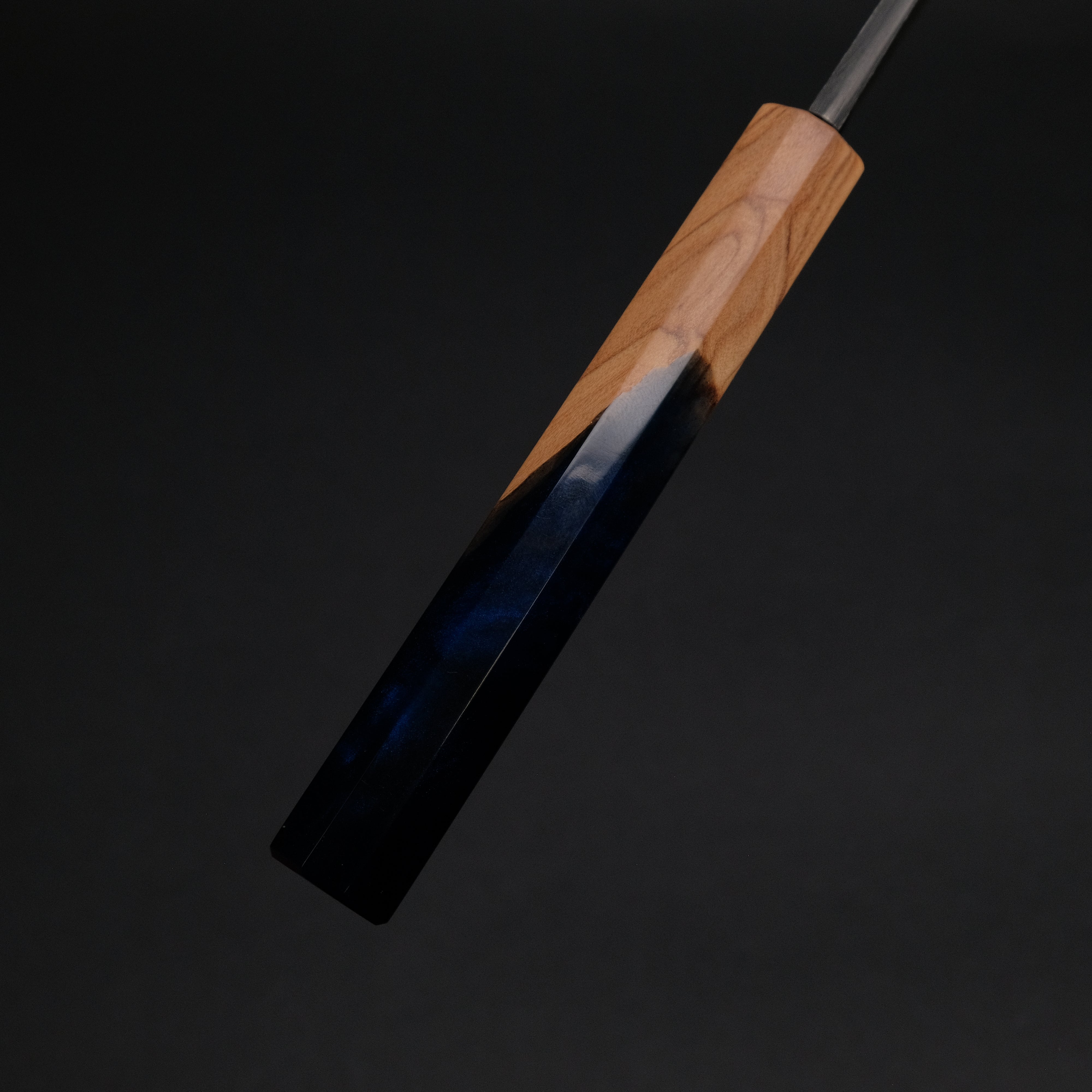Premium Ajikataya White #2 Nashiji Damascus Gyuto 210mm Chef Knife - Olive Wood & Resin Handle (#46) - Perfect for Sushi, Meat Slicing & Professional Kitchen Use