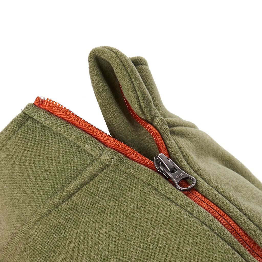 Gooby Zip-Up Microfiber Fleece Dog Sweater - Green, X-Large - Warm Double-Layered Soft Step-In Dog Jacket for Small & Medium Dogs - Winter Dog Coat for Cold Weather, Outdoor Walks & Indoor Comfort