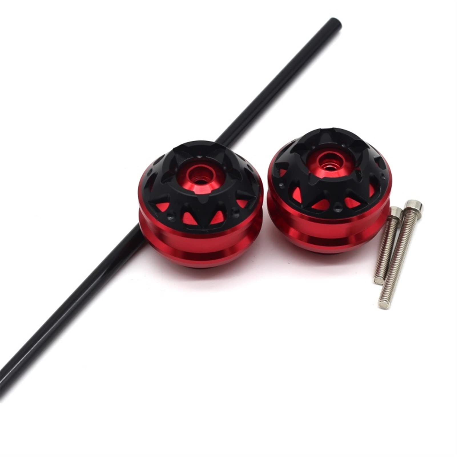 Yamaha MT-10 MT10 FZ-10 FZ10 2016-2020 Motorcycle Frame Sliders - Front & Rear Wheel Protector Axle Fork Crash Sliders - Red - Enhanced Safety for Urban & Track Riding