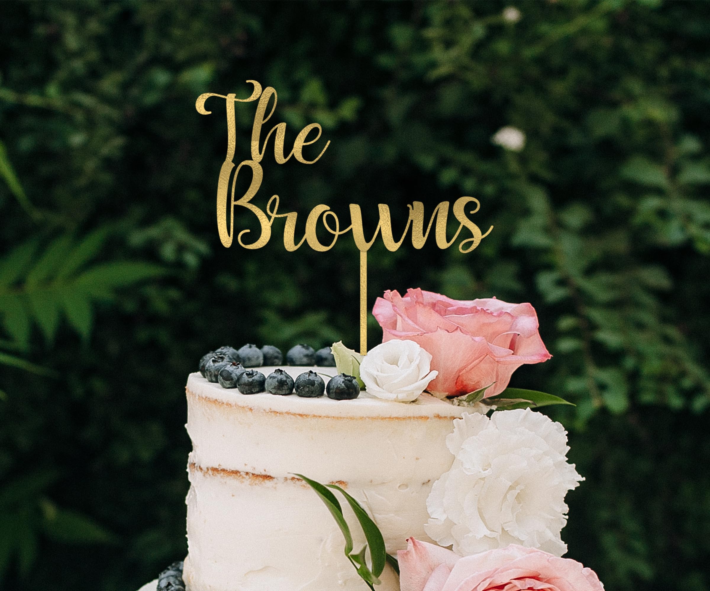 Custom Wedding Cake Toppers - Personalized Bride & Groom Cake Topper for Weddings & Anniversaries | Elegant Mr & Mrs Cake Decorations for Wedding Cakes, Anniversary Cakes & Special Celebrations
