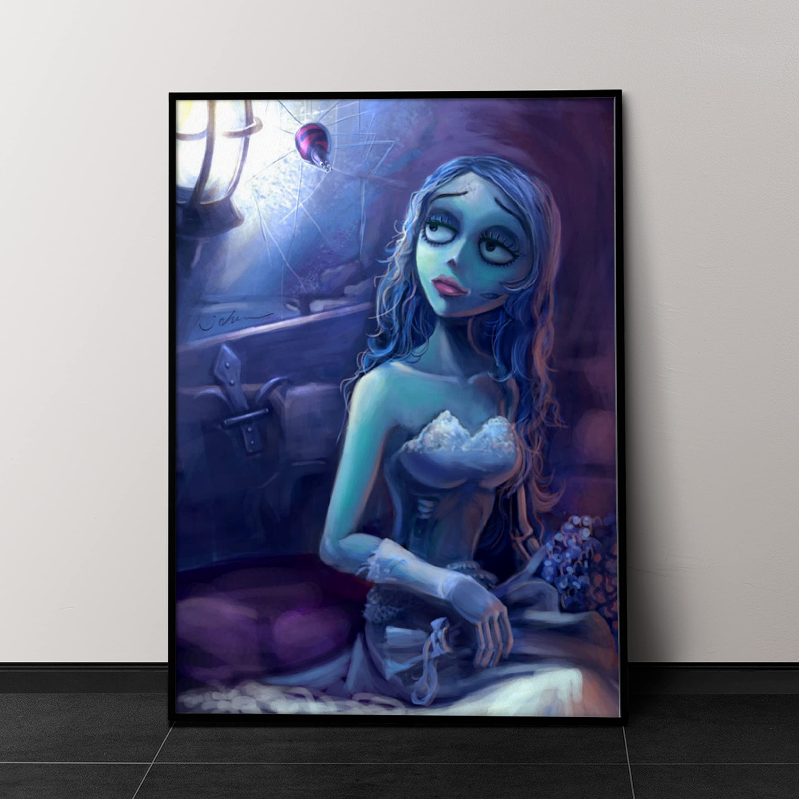 Tim Burton's Corpse Bride Poster - Gothic Wall Art Decor for Bedroom, Living Room, and Home Theater