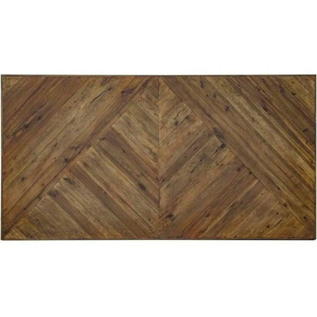 58 Inch Oval Coffee Table - Rustic Brown Wooden Living Room Centerpiece for Modern & Farmhouse Decor
